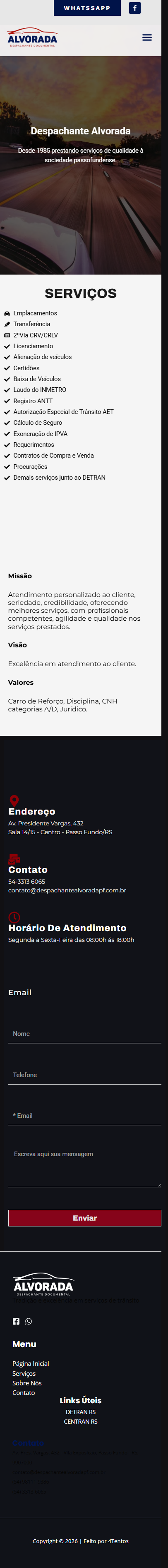 Preview Mobile Despachante Alvorada