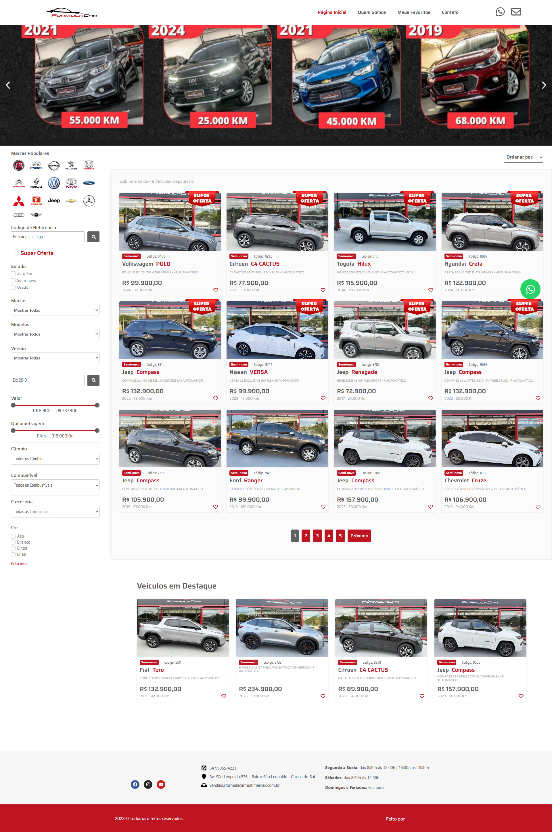 Preview Desktop Formulacar Multimarcas